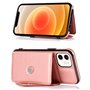 Capa COOL para iPhone 12 Mini Pingente Carteira Rosa