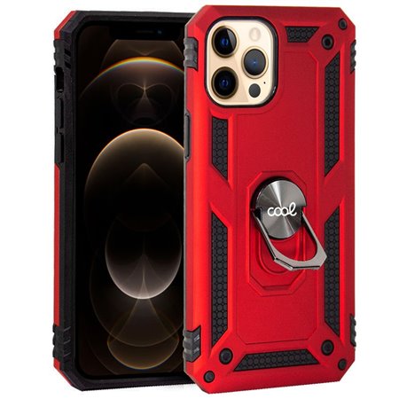 Capa COOL para iPhone 12 Pro Max Hard Ring Vermelho