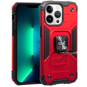 Capa COOL para iPhone 13 Pro Hard Ring Vermelho