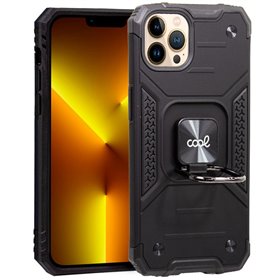 Capa COOL para iPhone 13 Pro Max Hard Ring Preto