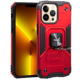Capa COOL para iPhone 13 Pro Max Hard Ring Vermelho