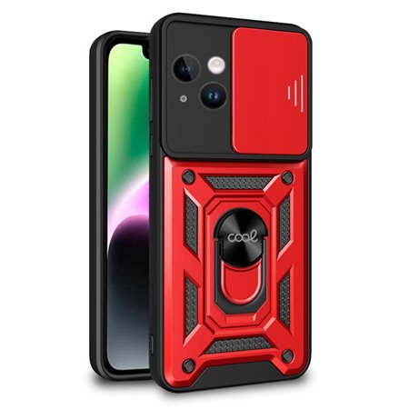 Capa COOL para iPhone 14 Hard Ring Vermelho