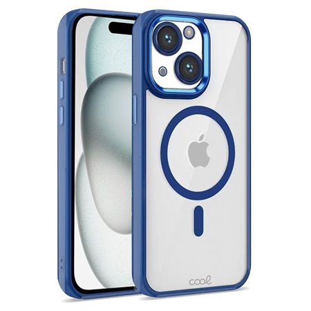 Capa COOL para iPhone 15 Magnética Borde Marinho