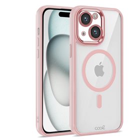 Capa COOL para iPhone 15 Magnética Borde Rosa
