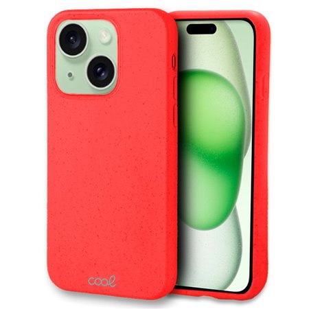 Capa COOL para iPhone 15 Plus Eco Biodegradável Vermelho