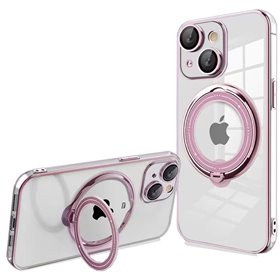 Capa COOL para iPhone 15 Plus Magnética Ring Rosa