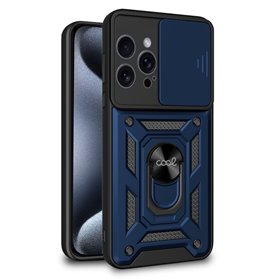 Capa COOL para iPhone 15 Pro Hard Ring Marinho