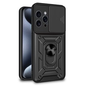 Capa COOL para iPhone 15 Pro Hard Ring Preto