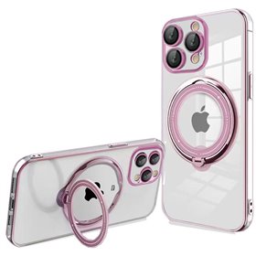 Capa COOL para iPhone 15 Pro Magnética Ring Rosa