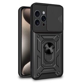Capa COOL para iPhone 15 Pro Max Hard Ring Preto