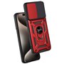 Capa COOL para iPhone 15 Pro Max Hard Ring Vermelho