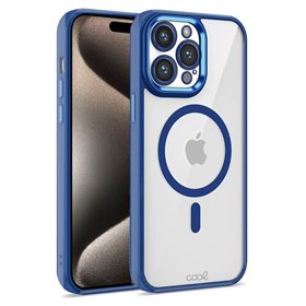Capa COOL para iPhone 15 Pro Max Magnética Borde Marinho