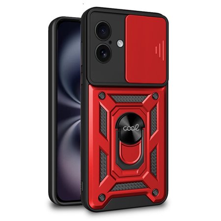 Capa COOL para iPhone 16 Hard Ring Vermelho