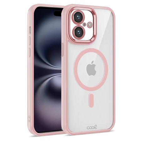 Capa COOL para iPhone 16 Magnética Borde Rosa