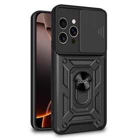 Capa COOL para iPhone 16 Pro Max Hard Ring Preto