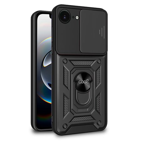Capa COOL para iPhone 16e Hard Ring Preto