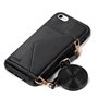 Capa COOL para iPhone 7 / 8 / SE (2020) / SE (2022) Carteira Preto