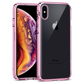 Capa COOL para iPhone XS Max Borda Metálica Rosa