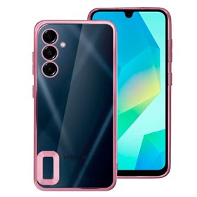 Capa COOL para Samsung A165 Galaxy A16 / A16 5G Borde Metálico (Rosa)
