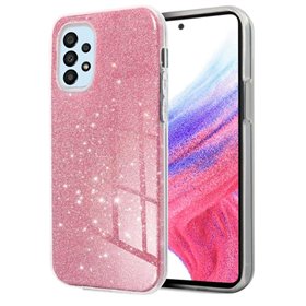 Capa COOL para Samsung A536 Galaxy A53 5G Glitter Rosa