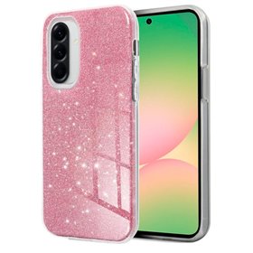 Capa COOL para Samsung A566 Galaxy A56 5G Glitter Rosa