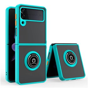 Capa COOL para Samsung F926 Galaxy Z Flip 3 Hard Ring Azul Céu