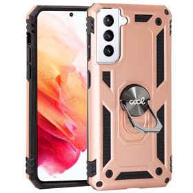 Capa COOL para Samsung G990 Galaxy S21 Hard Ring Rose Gold