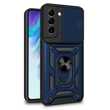 Capa COOL para Samsung G990B Galaxy S21 FE Hard Ring Marinho