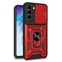 Capa COOL para Samsung G990B Galaxy S21 FE Hard Ring Vermelho
