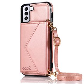 Capa COOL para Samsung G996 Galaxy S21 Plus Carteira Rosa