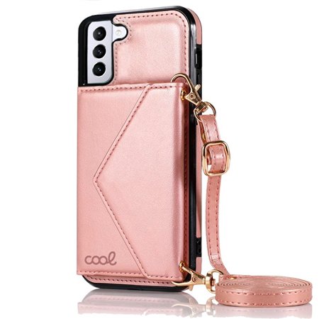 Capa COOL para Samsung G996 Galaxy S21 Plus Carteira Rosa