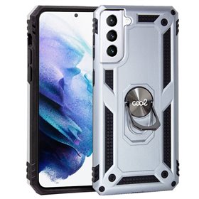 Capa COOL para Samsung G996 Galaxy S21 Plus Hard Ring Prata