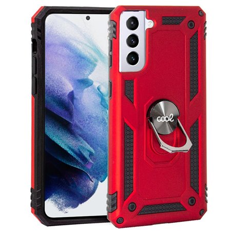 Capa COOL para Samsung G996 Galaxy S21 Plus Hard Ring Vermelho