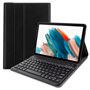 Capa COOL para Samsung Galaxy Tab A8 X200 / X205 Couro Sintético Teclado Bluetooth Preto 10.5 polegadas