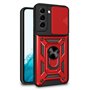 Capa COOL para Samsung S901 Galaxy S22 Hard Ring Vermelho