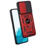 Capa COOL para Samsung S901 Galaxy S22 Hard Ring Vermelho