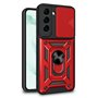 Capa COOL para Samsung S906 Galaxy S22 Plus Hard Ring Vermelho