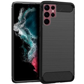 Capa COOL para Samsung S908 Galaxy S22 Ultra Carbono Preto