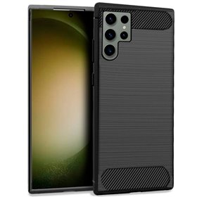 Capa COOL para Samsung S918 Galaxy S23 Ultra Carbono Preto