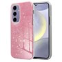 Capa COOL para Samsung S921 Galaxy S24 / S25 Glitter Rosa