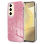 Capa COOL para Samsung S926 Galaxy S24 Plus / S25 Plus Glitter Rosa