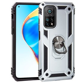 Capa COOL para Xiaomi Mi 10T / Mi 10T Pro Hard Ring Prata