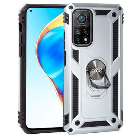 Capa COOL para Xiaomi Mi 10T / Mi 10T Pro Hard Ring Prata