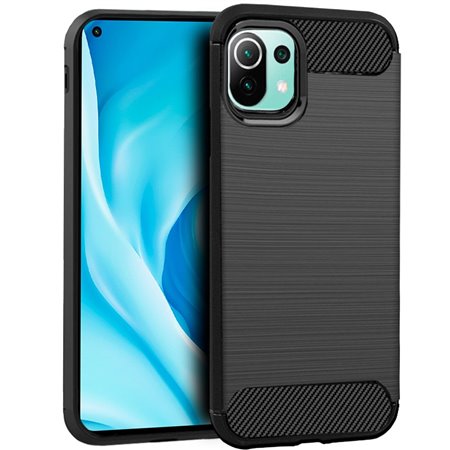 Capa COOL para Xiaomi Mi 11 Lite / Mi 11 Lite 5G Carbono Preto