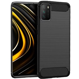 Capa COOL para Xiaomi Pocophone M3 / Redmi 9T Carbono Preto