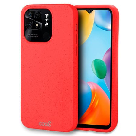 Capa COOL para Xiaomi Redmi 10C Eco Biodegradável Rojo