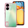 Capa COOL para Xiaomi Redmi 13C / 13C 5G / Poco C65 Borde Metálico (Rosa)