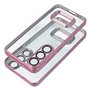 Capa COOL para Xiaomi Redmi 13C / 13C 5G / Poco C65 Borde Metálico (Rosa)