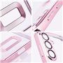 Capa COOL para Xiaomi Redmi 13C / 13C 5G / Poco C65 Borde Metálico (Rosa)