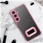 Capa COOL para Xiaomi Redmi 13C / 13C 5G / Poco C65 Borde Metálico (Rosa)